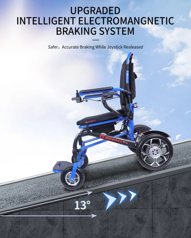 Folding Carbon Fiber Electric Wheelchair to Disabled Lightweight2