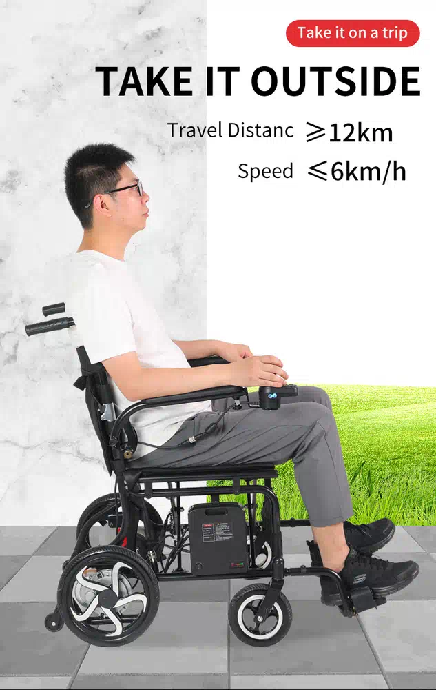 RC W3902 Ultra Light Electric Wheelchair with Easy Folding (1)