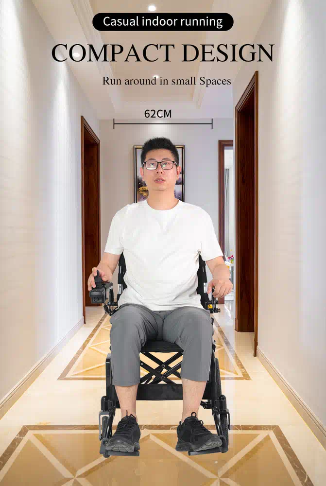 RC W3902 Ultra Light Electric Wheelchair with Easy Folding (1)